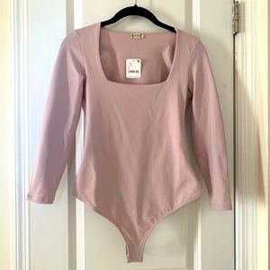 Free People Square Neck Bodysuit NWT